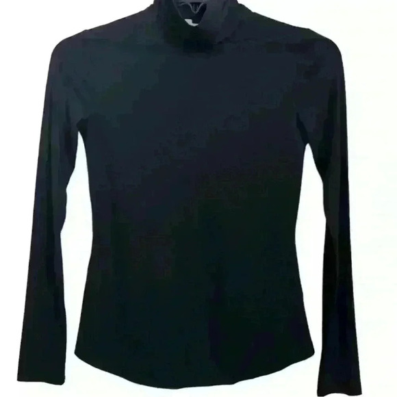 Lita by Ciara Shirt NWT Womens small TURTLENECK IN SENSITIVE Black MSRP $148 - Picture 1 of 5
